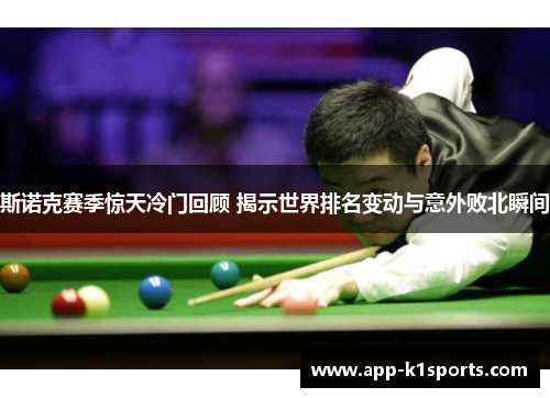 斯诺克赛季惊天冷门回顾 揭示世界排名变动与意外败北瞬间