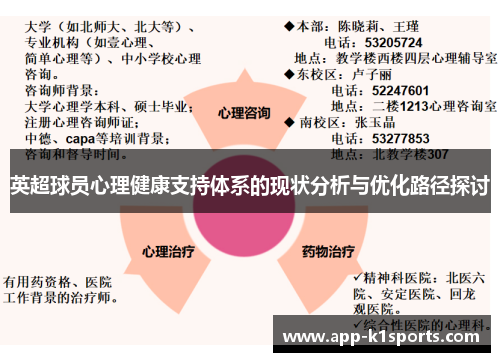 英超球员心理健康支持体系的现状分析与优化路径探讨 英超球员心理健康支持体系的现状分析与优化路径探讨